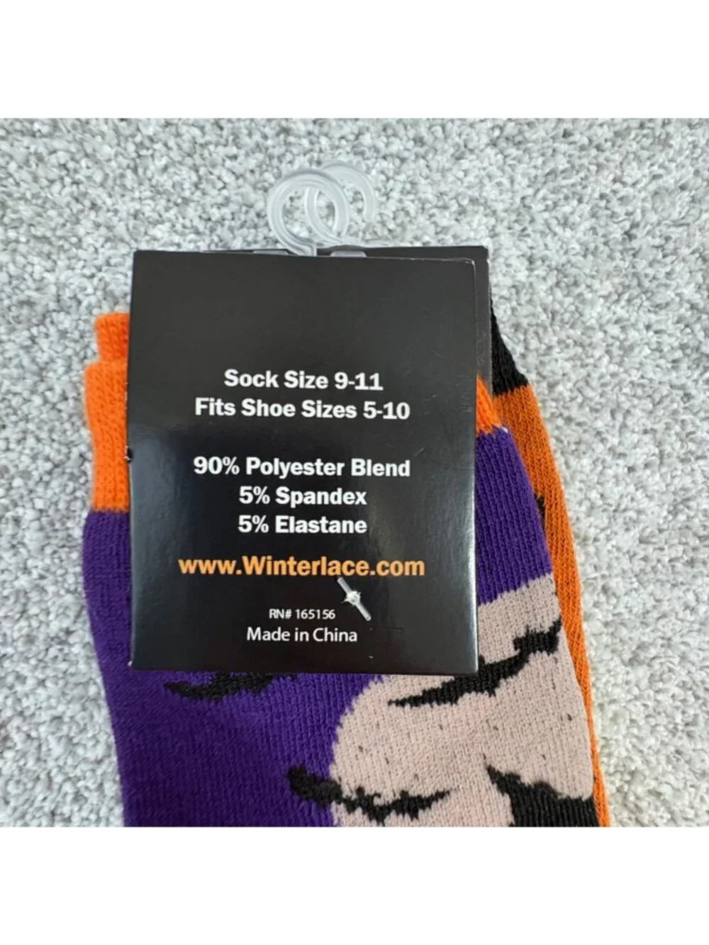 Winterlace Womens Halloween Themed Socks Size 9-11 3-Pack Polyester Blend New